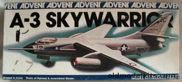 Revell 1/84 Douglas A3D (A-3) Skywarrior Advent Issue, 3355 plastic model kit